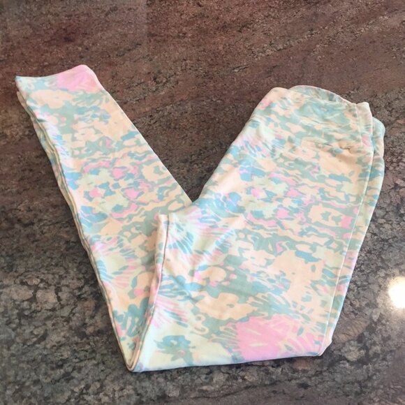 OS NWOT LuLaRoe Leggings F01 591 - Picture 1 of 3